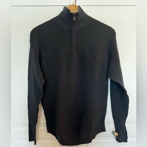 Aerie | Offline | NWT| Women’s | Turtleneck | Quarter Zip | Ribbed | Black | xxs